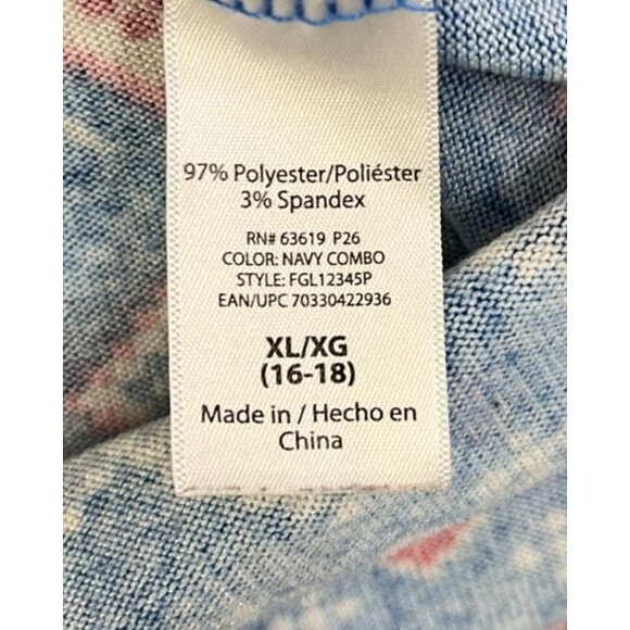 Owl Holiday Christmas Sweater Women's XL Stretch Blue Lightweight Snowflakes - Picture 3 of 5